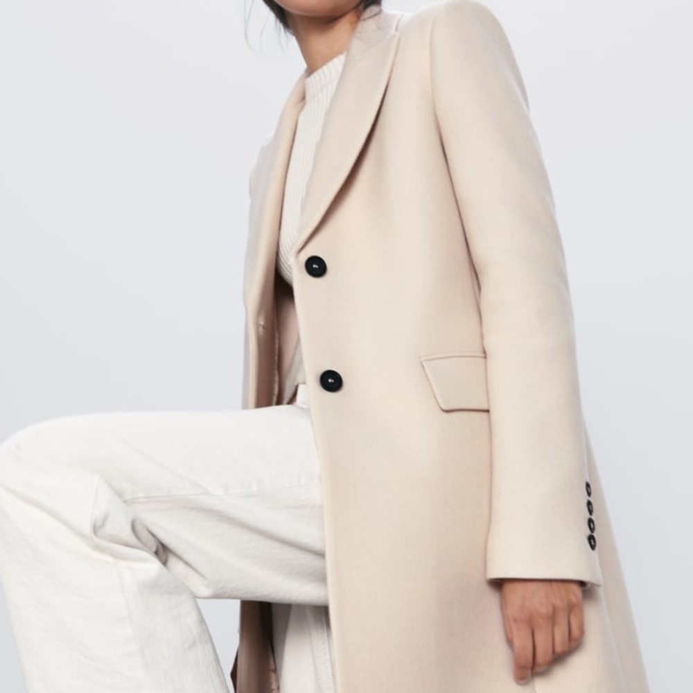 ZARA BUTTONED MASCULINE COAT - Picture 7 of 9